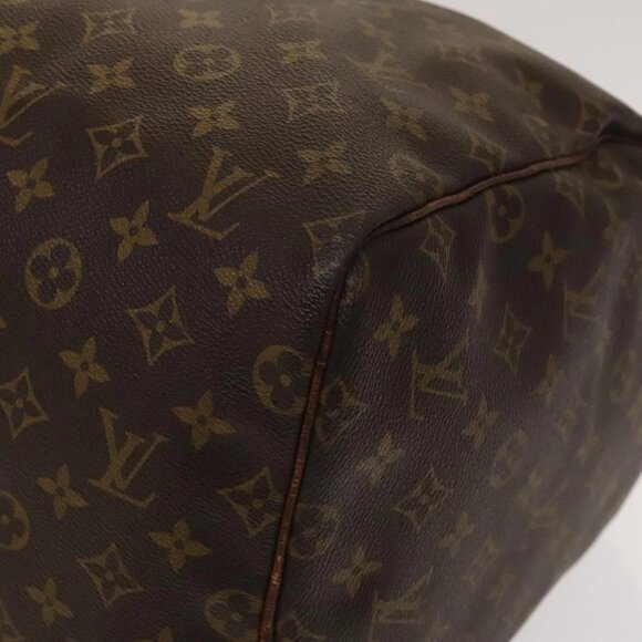 LOUIS VUITTON Monogram Keepall 55 Boston Bag M41424 LV Auth 136505 - Picture 4 of 16